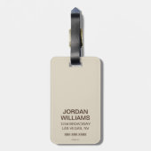 オフィシャルコーヒー醸造マスター ラゲッジタグ (裏面縦)