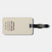 オフィシャルコーヒー醸造マスター ラゲッジタグ (裏面横)