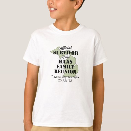 オフィシャルサバイバー(緑) Tシャツ (正面)