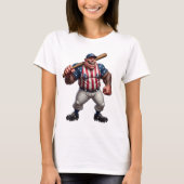 オフィシャルスポーツ野球モンスターグラフィック Tシャツ (正面)