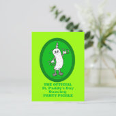 オフィシャルセントパトリックの日踊りパーティーピクル ポストカード (スタンド正面)