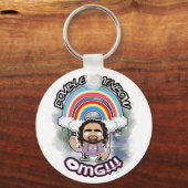オフィシャルダブルレインボーキーチェーン! キーホルダー (正面)