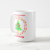 オフィシャルツリーライトアンタングラー – 救済送信 コーヒーマグカップ (正面左)