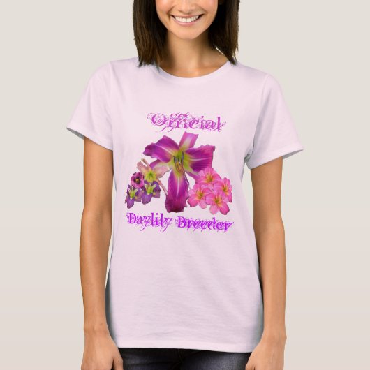 オフィシャルデイリリー育種家 Tシャツ (正面)