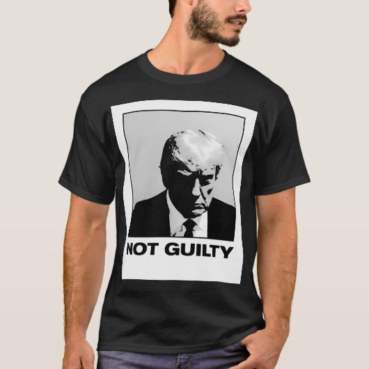 オフィシャルトランプマグ実在ショットトランプマグショットNot Guil Tシャツ (正面)
