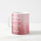 オフィシャルバドスボスバベメタリックバラ金ゴールド名 コーヒーマグカップ (正面左)