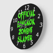 オフィシャルバンコクゾンビースレーヤー ラージ壁時計 (傾斜)