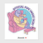 オフィシャルパイプの煙シャツスロース読アニマル シール (シート)