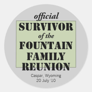 オフィシャルファミリー懇親会サバイバー – ワイオミングリーン ラウンドシール
