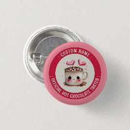 オフィシャルホットチョコレートタスターかわいいココアテイスティング 缶バッジ