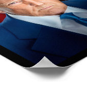 オフィシャルホワイトハウスポートレートドナルドJトランプ2025 ポスター (角)