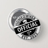 オフィシャルホームオーナーEST.2022引用文引っ越し祝いパーティー 缶バッジ (正面&裏面)