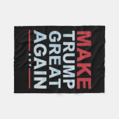 オフィシャルメイクトランプ素晴らしマーチ フリースブランケット (正面(横))