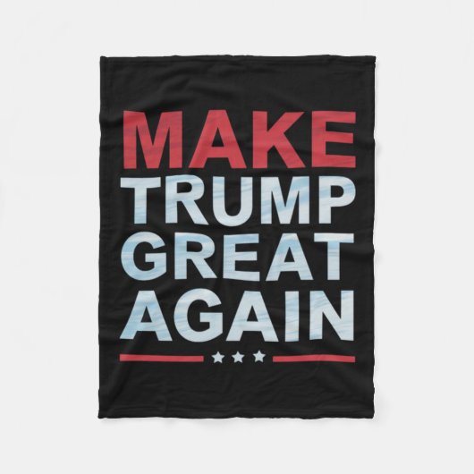 オフィシャルメイクトランプ素晴らしマーチ フリースブランケット (正面)