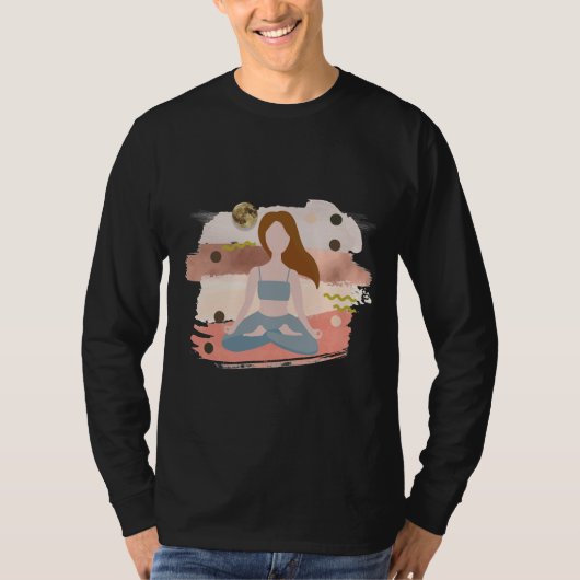 オフィシャルヨガスタジオヨガ国際的デー Tシャツ (正面)