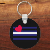 オフィシャルレザープライド旗 キーホルダー (正面)