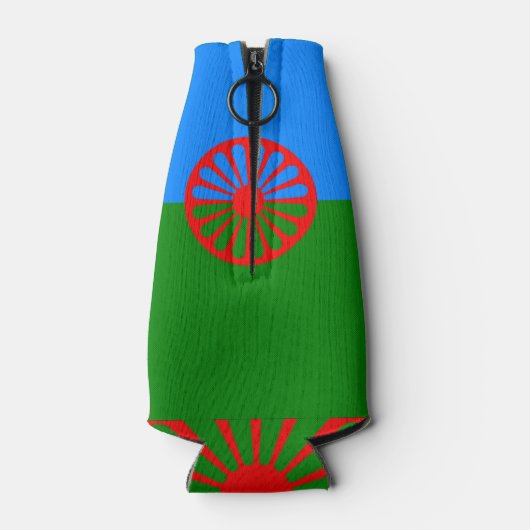 オフィシャルロマニジプシー国旗の記号ボトルクール ボトルクーラー (裏面)