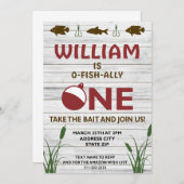 オフィシャルワンの1歳の誕生日 招待状 (正面/裏面)