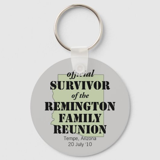 オフィシャル懇親会サバイバー – アリゾナ・グリーン キーホルダー (正面)