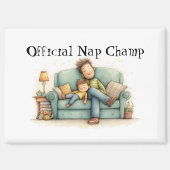 オフィシャル昼寝チャンプファーザーズデイ マグネット (正面)