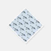 オフィシャル魚釣りボーイ誕生日 スタンダードカクテルナプキン (角)