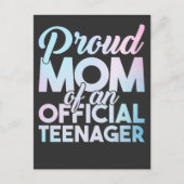 オフィシャル10代の若者マザー誇りを持った10代の若者マム ポストカード (正面)