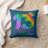 オフィシャル10代の若者レインボーカラーズ13誕生日 クッション (ブランケット)