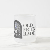 オフィシャル・オールド・フレンズ・ラジオはマグカップを曇らせた フロストグラスマグカップ (中央)