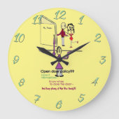 オフィスおもしろい時計/丸型大時計 ラージ壁時計 (正面)