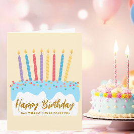 オフィスから 誕生日おめでとう カスタムケーキ 大 カード