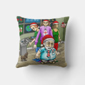 オフィスでのクリスマス クッション (裏面)