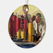 オフィスで作業する設計者、ヴィンテージビジネス セラミックオーナメント (左)