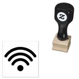オフィスで使えるミニマリストWiFiシンボルスタンプ ラバースタンプ