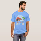 オフィスにいます 農場 馬 馬術 馬 R Tシャツ (正面フル)