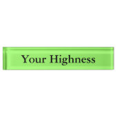 オフィスのあなたの机のためのおもしろいなユーモアの名札 デスクネームプレート (正面)