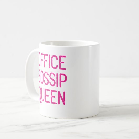 オフィスのうわさ話の女王 コーヒーマグカップ (正面左)