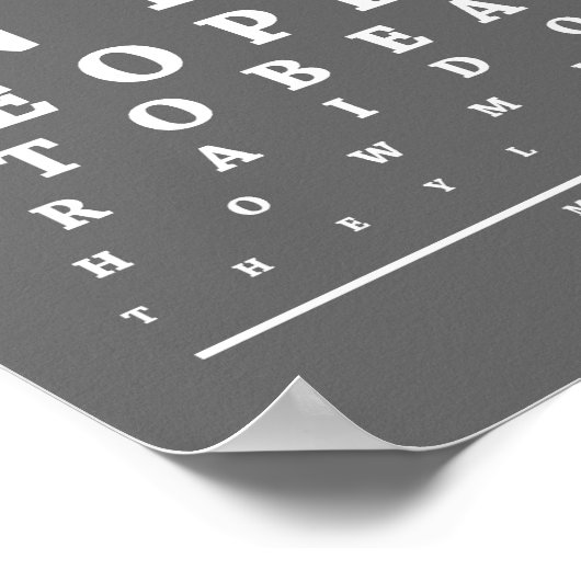 オフィスのアイテスト表 ポスター (角)