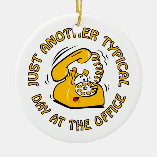オフィスのオーナメント-カスタマイズ セラミックオーナメント (正面)