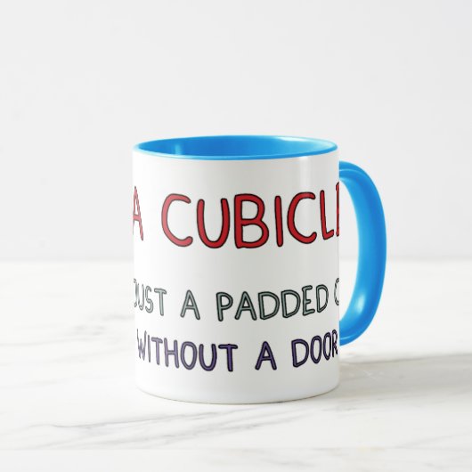オフィスのキュービクルの冗談 マグカップ (正面右)