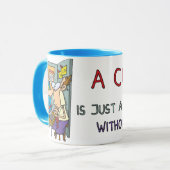 オフィスのキュービクルの冗談 マグカップ (正面左)