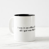 オフィスのギフトの交換のマグ ツートーンマグカップ (正面左)