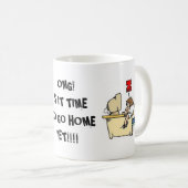 オフィスのコーヒー・マグ"OMG! それは起点に行く時間あります! " コーヒーマグカップ (正面右)