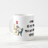 オフィスのコーヒー・マグ"OMG! それは起点に行く時間あります! " コーヒーマグカップ (正面左)