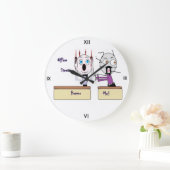 オフィスのストレス時間を短縮 ラージ壁時計 (ホーム)