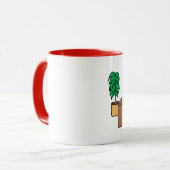 オフィスのスーパーヒーロー-名前入りな漫画のマグ マグカップ (正面左)