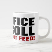 オフィスのトロール食べ物を与えは!インターネットトロール漫画 ジャンボコーヒーマグカップ (右)