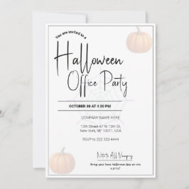 オフィスのハロウィン招待状 & 招待状テンプレート 招待状