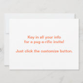 オフィスのパグ 招待状 (裏面)