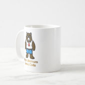 オフィスのパンおもしろいアートの最低額 コーヒーマグカップ (正面左)