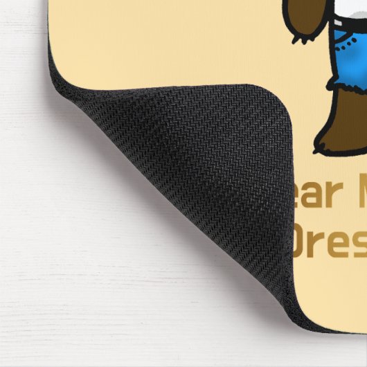 オフィスのパンおもしろいアートの最低額 マウスパッド (コーナー)